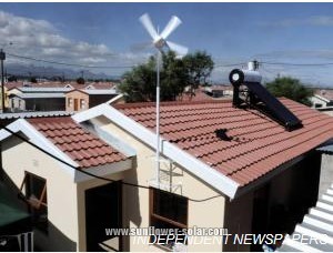 Наклонная установка крыши солнечного водонагревателя