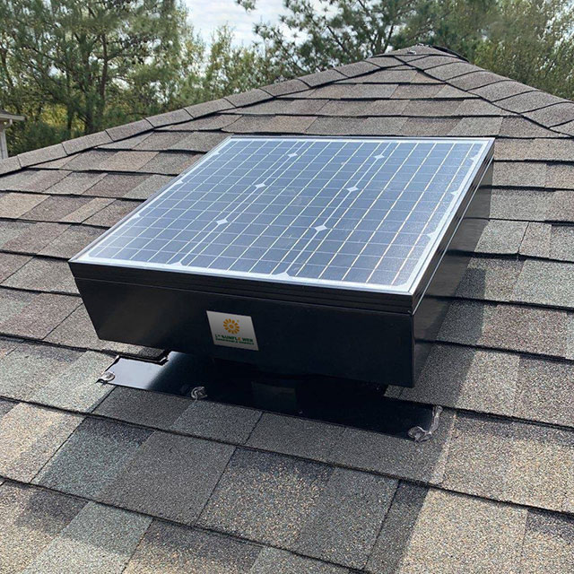 Солнечная вентиляция на крыше для жилого дома