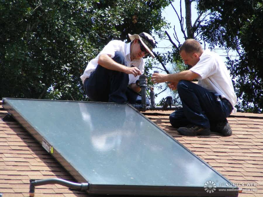 Плоский пластинчатый солнечный коллектор