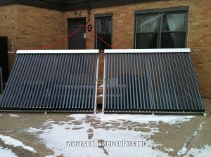 Два солнечных коллектора