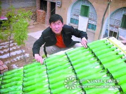 Сделай сам солнечный водонагреватель для своей матери