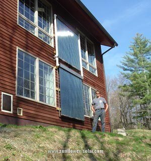 Внутренний солнечный нагреватель горячей воды