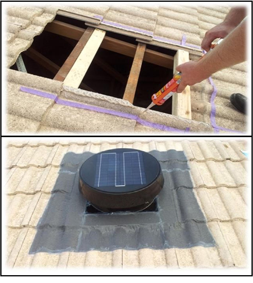 Солнечный вентиляционный вентилятор мощностью 40 Вт для дома-p3.1-2